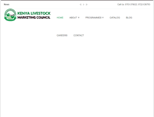 Tablet Screenshot of livestockcouncil.or.ke